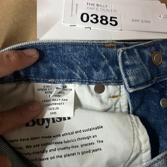 Boyish BILLY Womens Skinny Button Fly Jeans Sz 26 in FARCOUNTRY - Picture 6 of 9